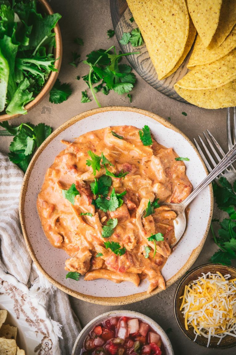 Creamy Crock Pot Salsa Chicken The Seasoned Mom