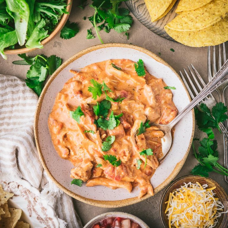 Creamy Crock Pot Salsa Chicken The Seasoned Mom
