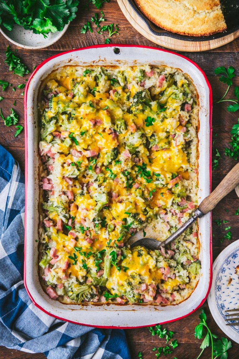 DumpandBake Ham & Cheddar Casserole The Seasoned Mom