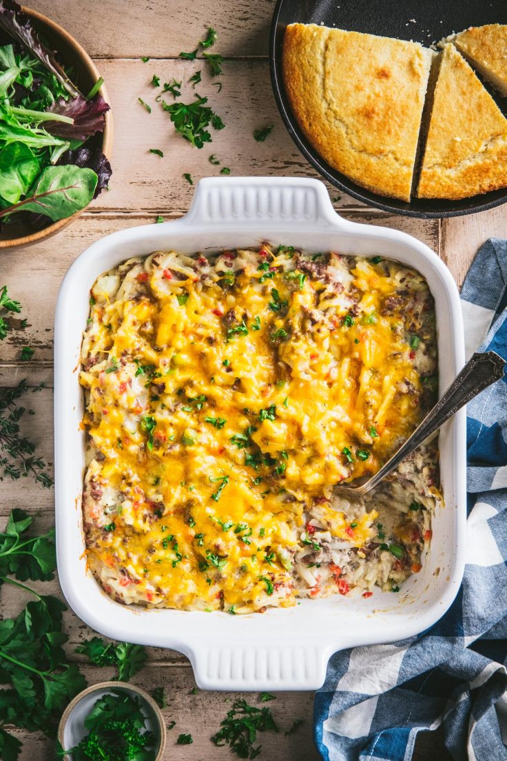 Cheesy Ground Beef and Potato Casserole The Seasoned Mom