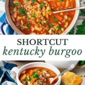 Long collage image of Kentucky Burgoo