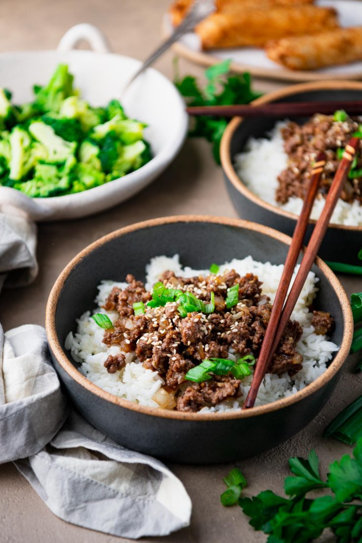 10Minute Ground Beef Teriyaki Recipe The Seasoned Mom