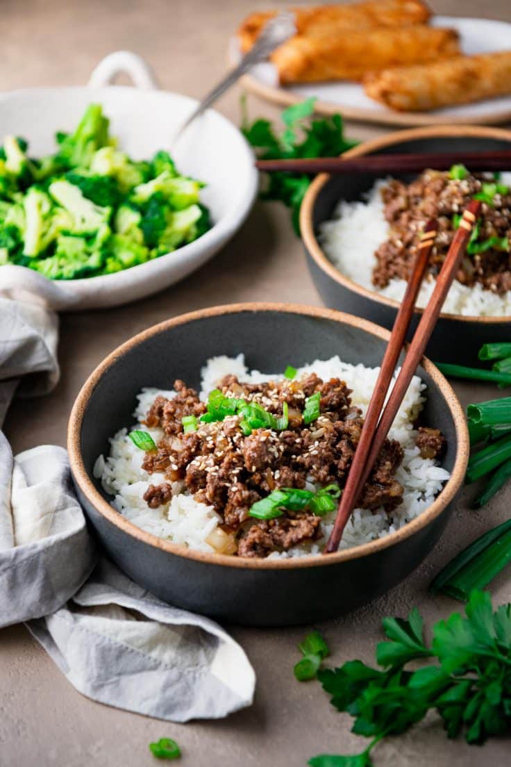 10Minute Ground Beef Teriyaki Recipe The Seasoned Mom