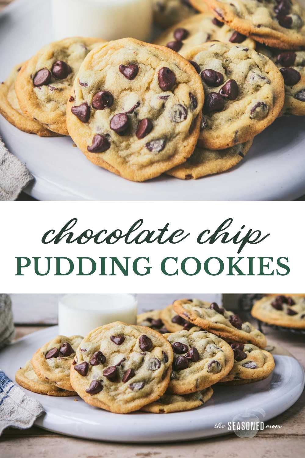Chocolate Chip Pudding Cookies - The Seasoned Mom