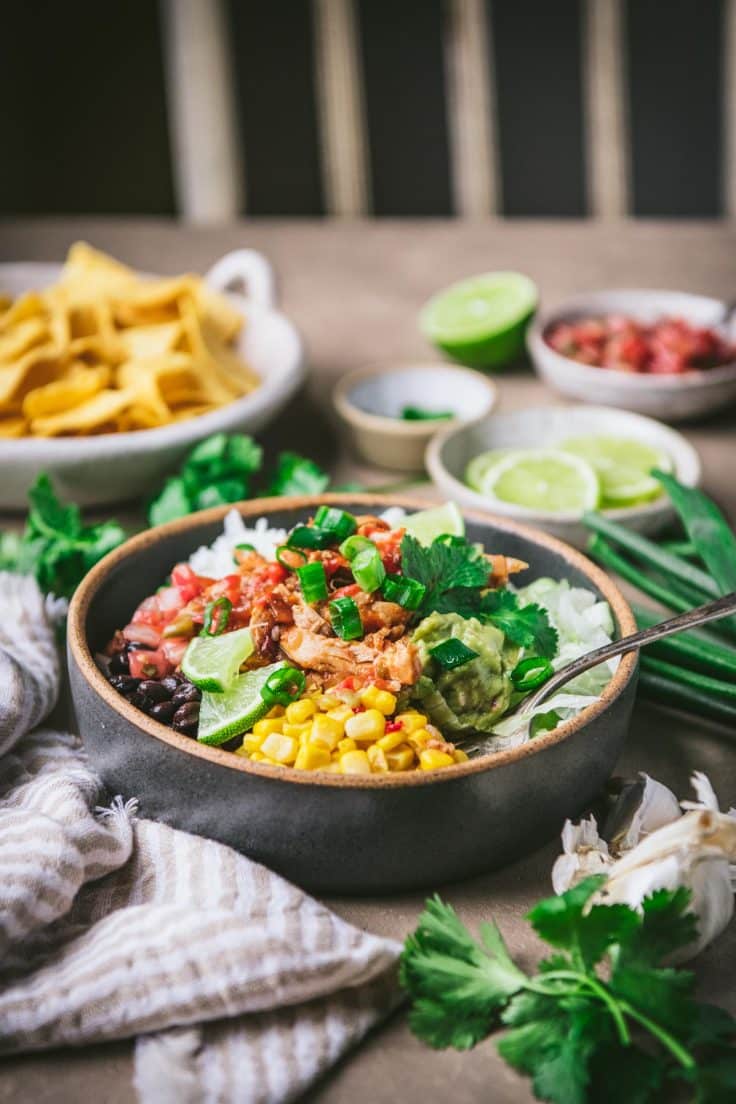 Crock Pot Chipotle Chicken Bowl The Seasoned Mom