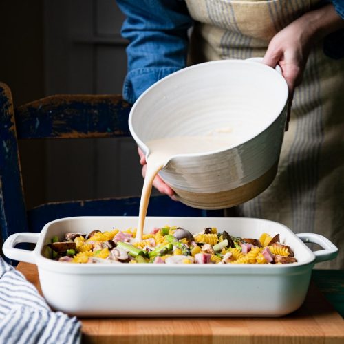 DumpandBake Ham Asparagus Casserole The Seasoned Mom