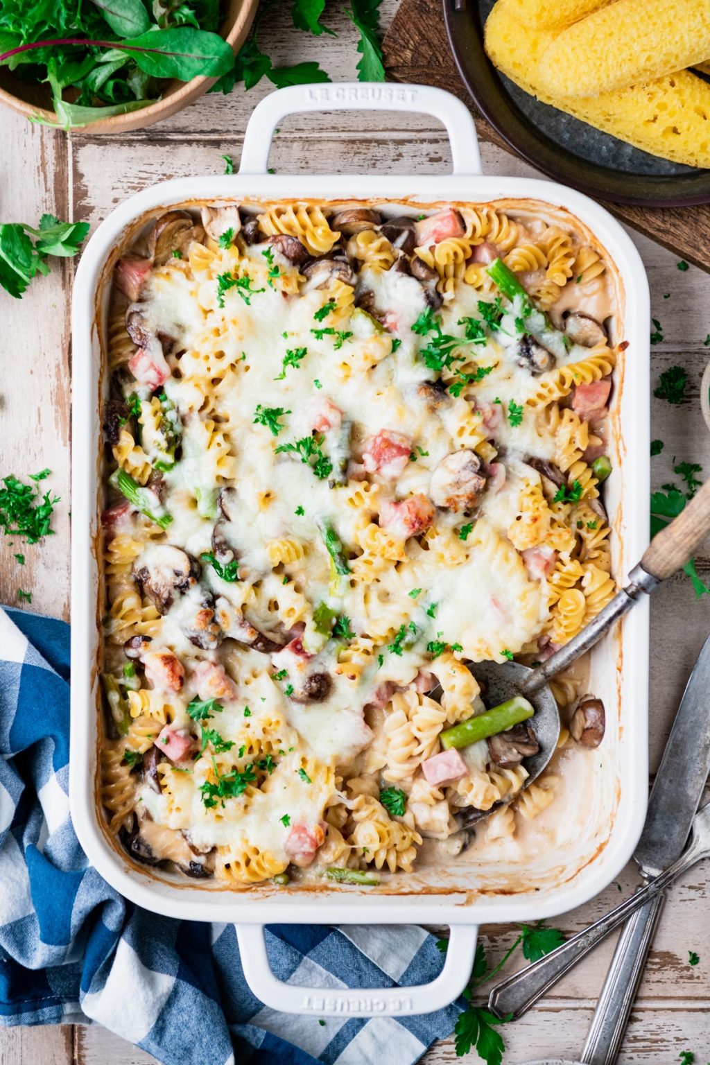 DumpandBake Ham Asparagus Casserole The Seasoned Mom