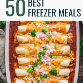 Collage of the best freezer meals