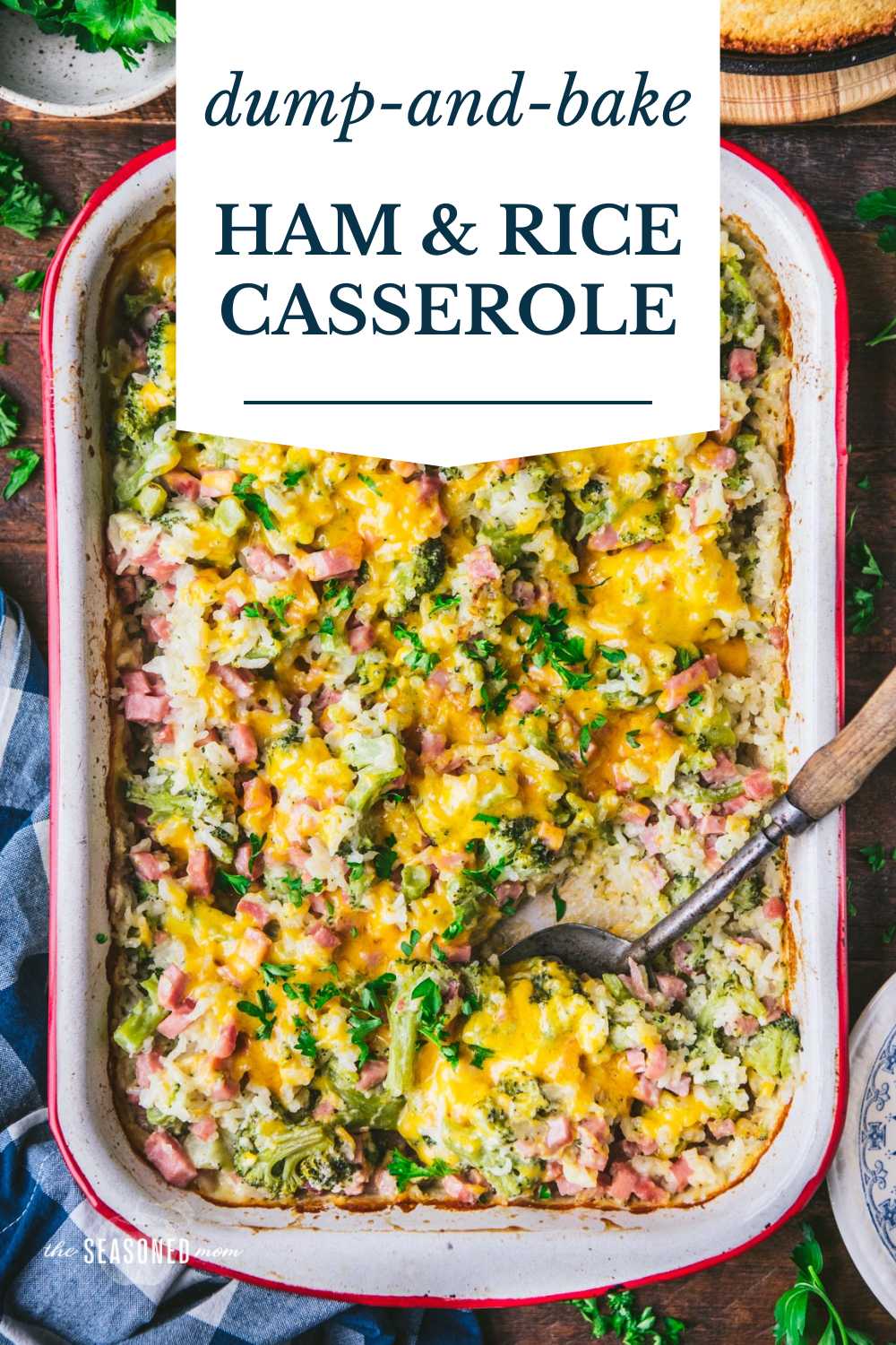 Dump-and-Bake Ham and Rice Casserole