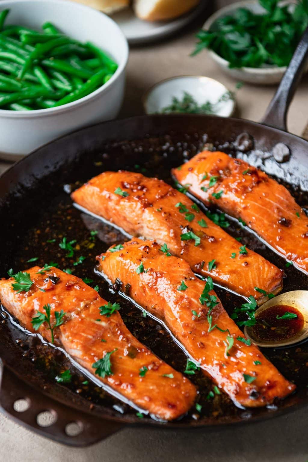 Bourbon Glazed Salmon The Seasoned Mom