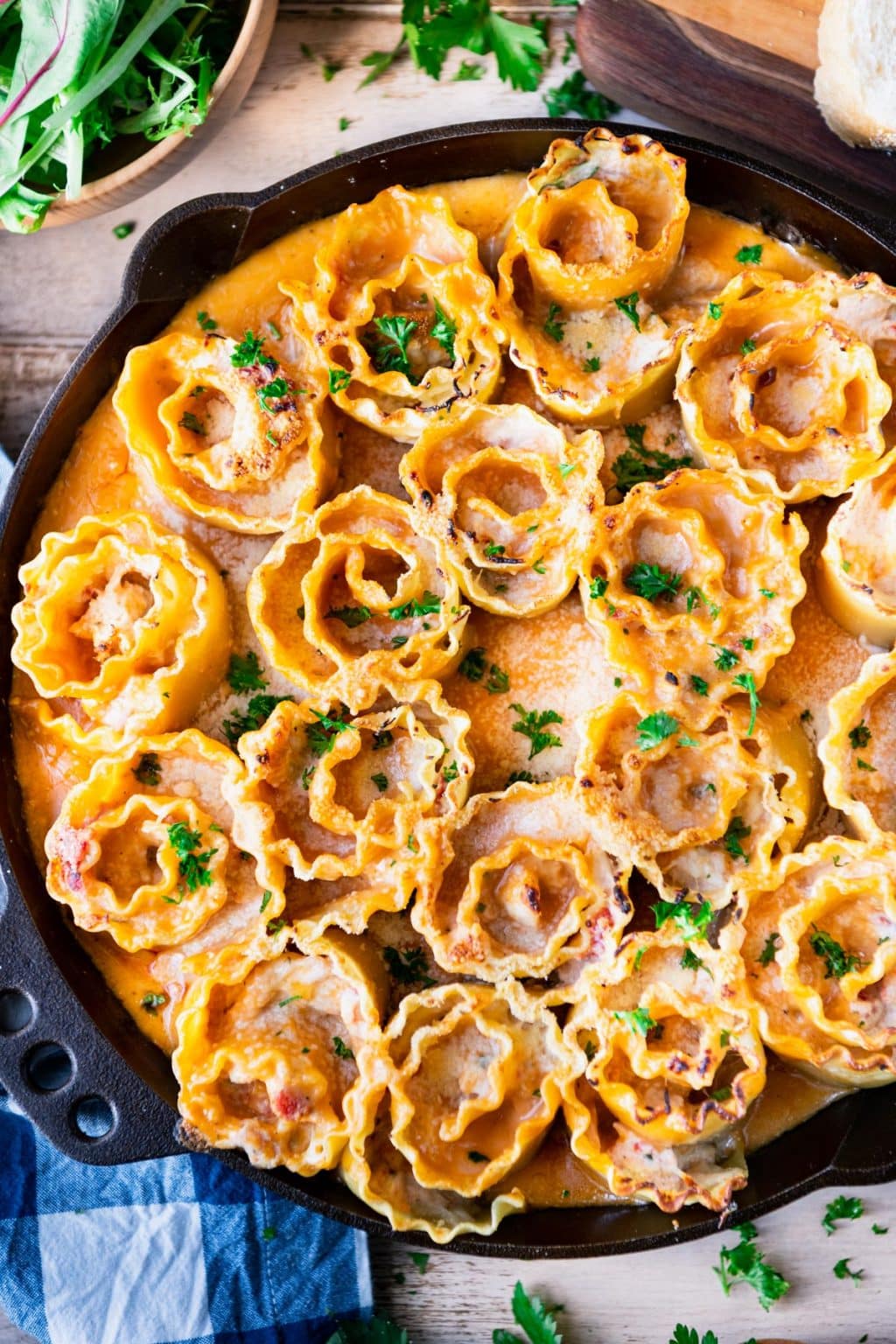 Buffalo Chicken Lasagna Roll Ups The Seasoned Mom