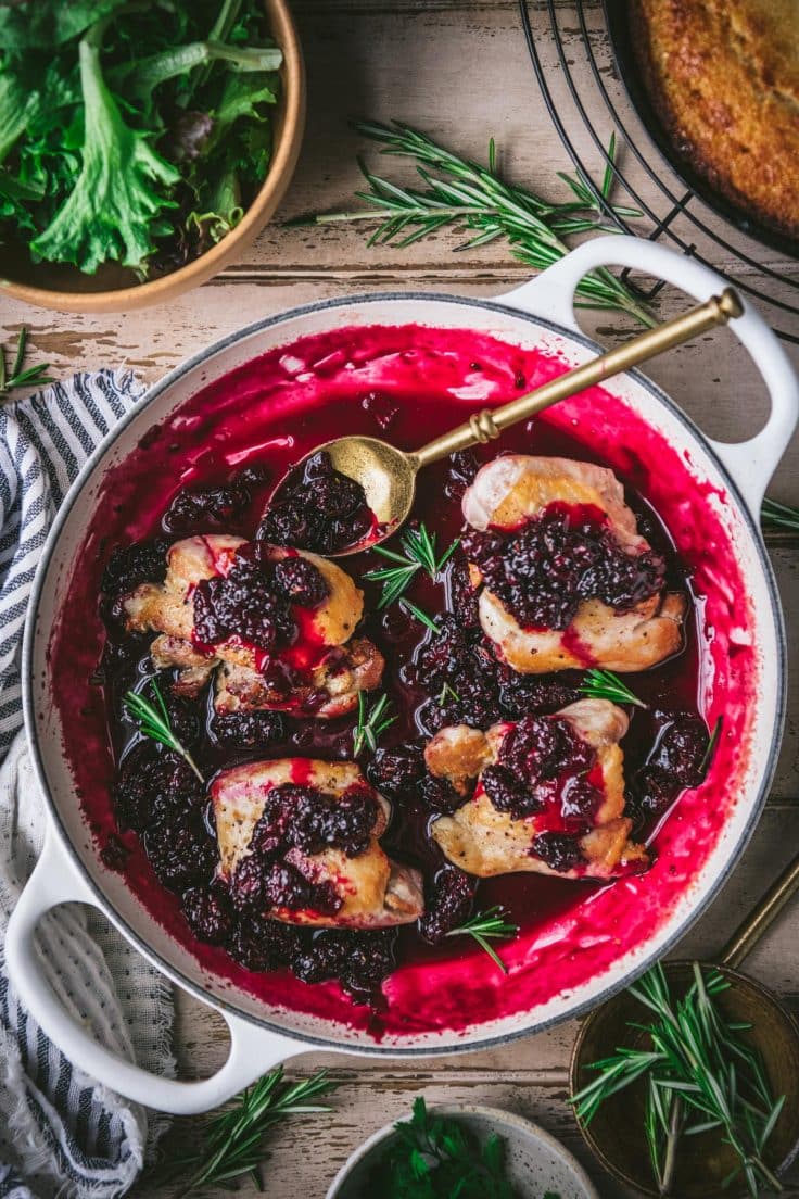 OneSkillet Blackberry Chicken The Seasoned Mom