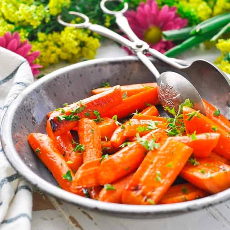 Brown Sugar Roasted Carrots - The Seasoned Mom