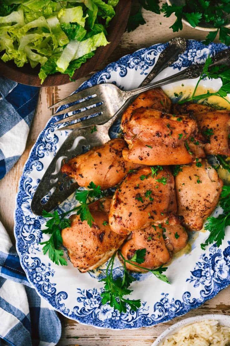 Marinated Baked Boneless Chicken Thighs The Seasoned Mom