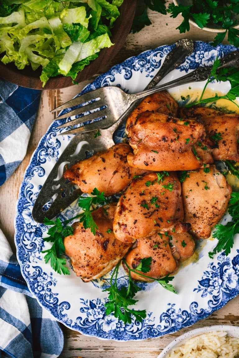 Marinated Baked Boneless Chicken Thighs The Seasoned Mom
