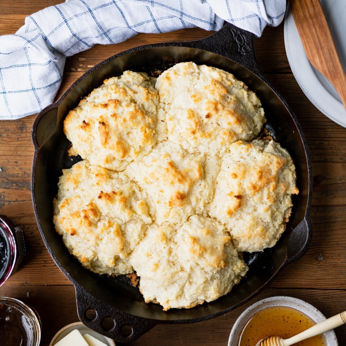 The Most Comforting Southern Style Skillet Biscuits