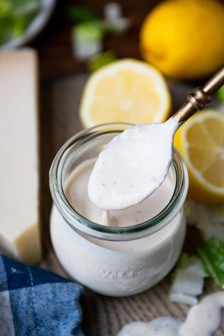 Creamy Caesar Dressing The Seasoned Mom