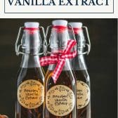 How to make vanilla extract with text title box at top.