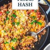 Texas hash with text title overlay.