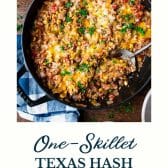 Texas hash with text title at the bottom.
