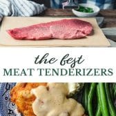 Best meat tenderizers long collage image.