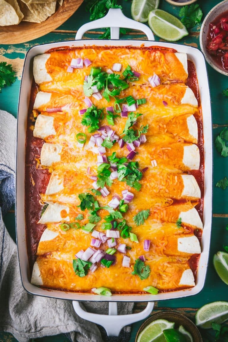 Easy Vegetarian Enchiladas The Seasoned Mom