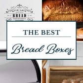 Collage image of the best bread boxes