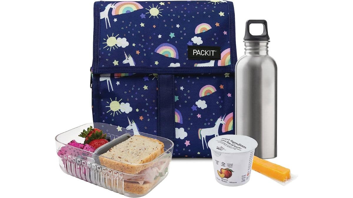 Unicorn Bento Box Set - Lunch Box Water Bottle Salad Container with 3  Compartments for Back to