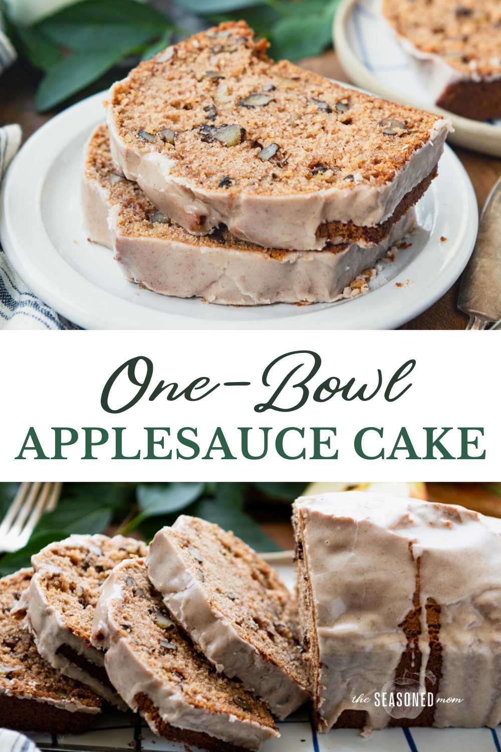 OneBowl Applesauce Cake Recipe The Seasoned Mom