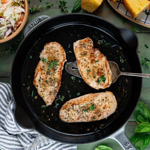 Cast Iron Skillet Chicken Breast - Eats by April