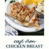 Cast Iron Chicken Breast - The Seasoned Mom