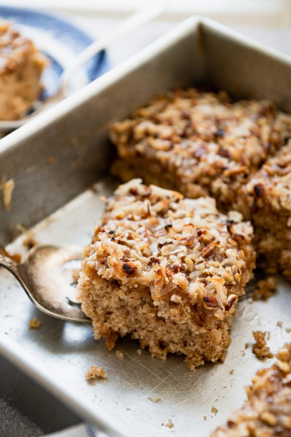 Oatmeal Cake with Coconut Pecan Frosting The Seasoned Mom