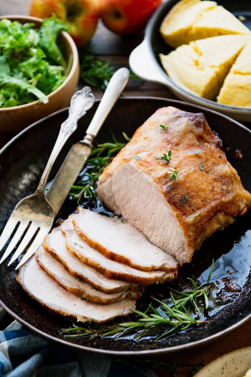Oven Roasted Pork Loin with Apple Glaze The Seasoned Mom