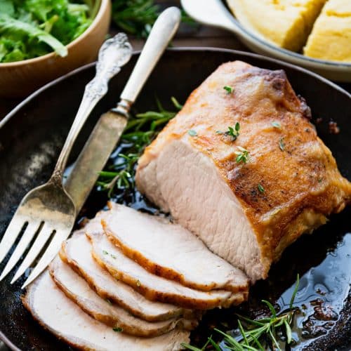 Oven Roasted Pork Loin with Apple Glaze The Seasoned Mom