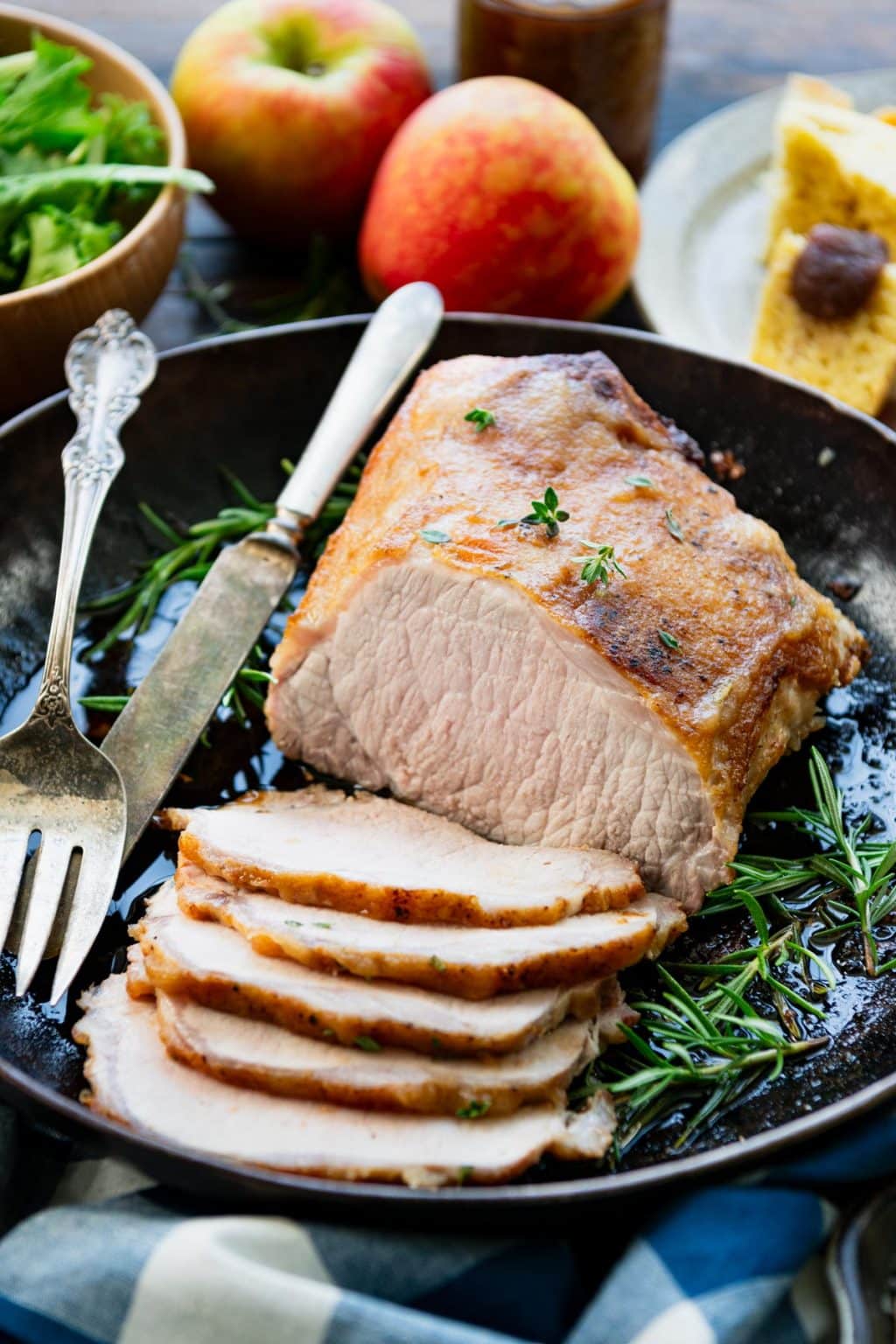 Oven Roasted Pork Loin with Apple Glaze The Seasoned Mom