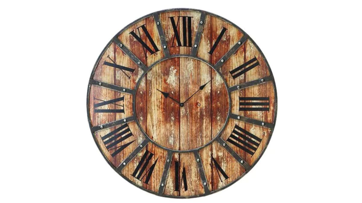 Antique Farmhouse Kitchen Clock 
