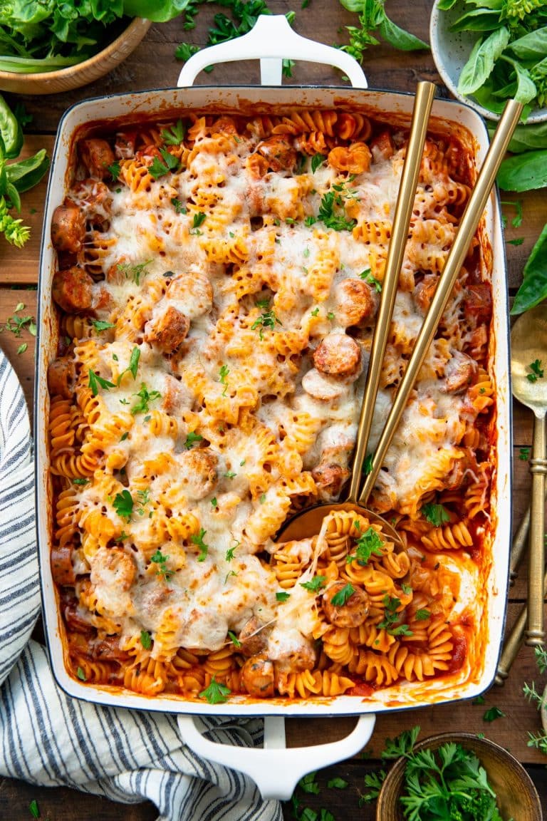 DumpandBake Italian Sausage Casserole The Seasoned Mom