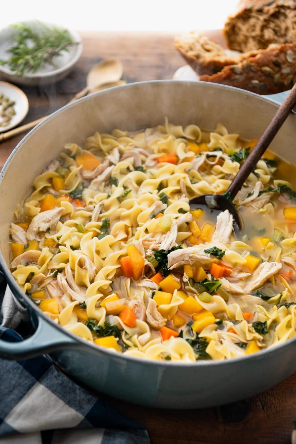 Autumn Harvest Chicken Noodle Soup The Seasoned Mom