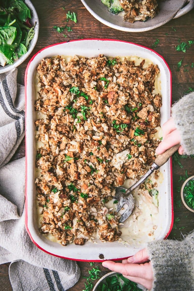 Chicken Broccoli Stuffing Casserole The Seasoned Mom