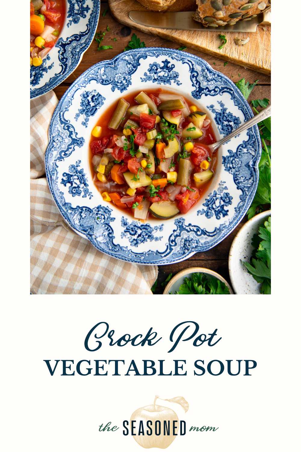 Crock Pot Vegetable Soup - The Seasoned Mom