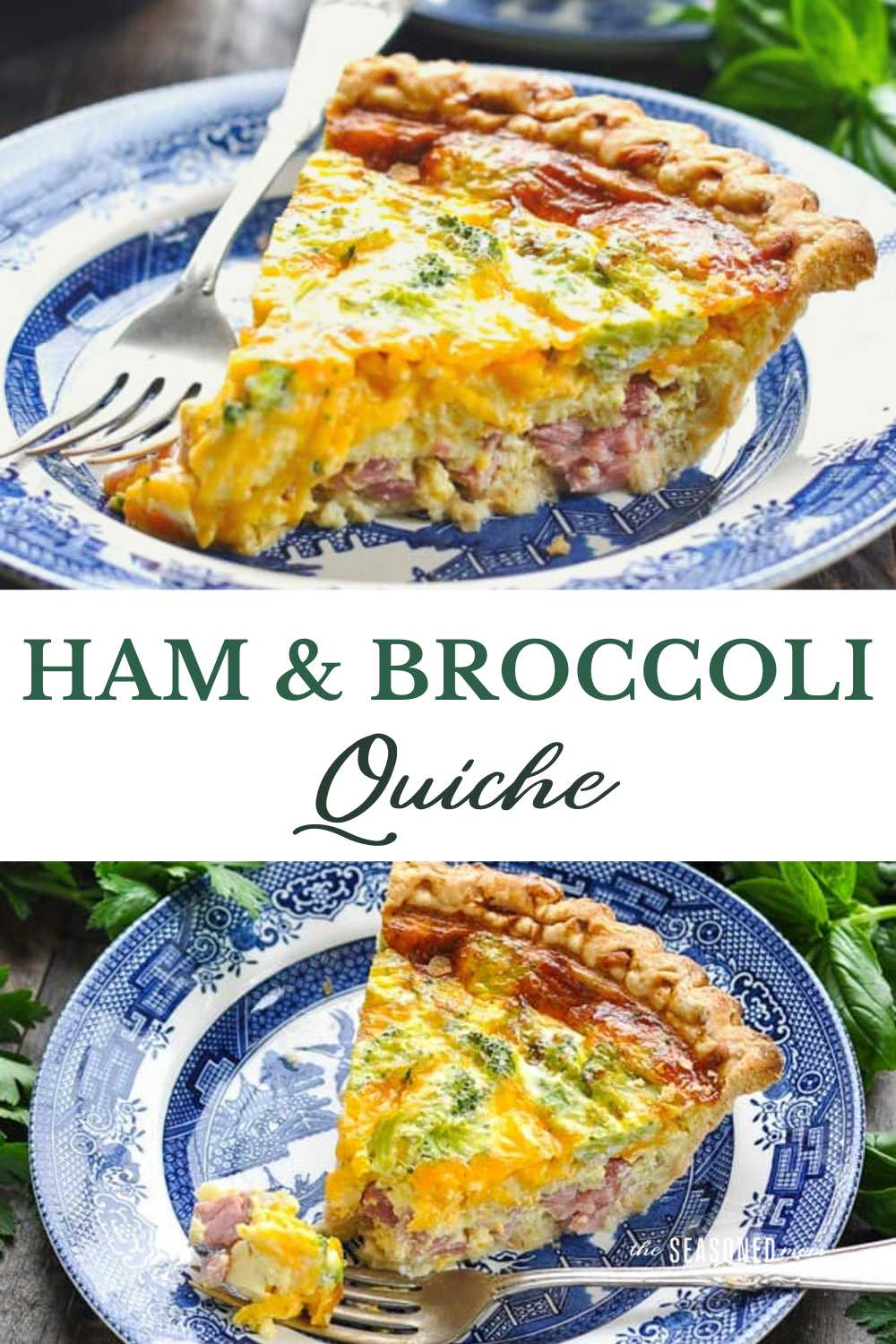Ham and Broccoli Quiche - The Seasoned Mom