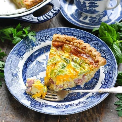 Ham and Broccoli Quiche The Seasoned Mom