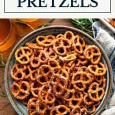 Ranch pretzels with text title box at top.