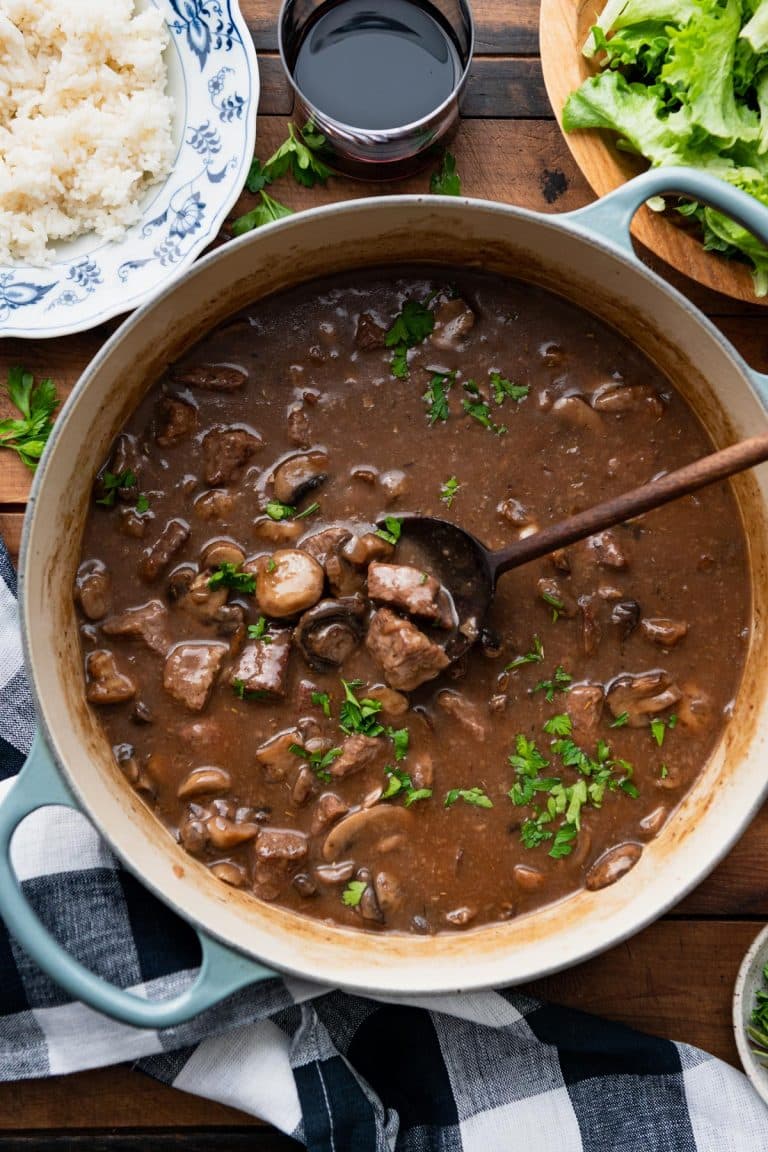 Southern Beef Tips and Rice - The Seasoned Mom