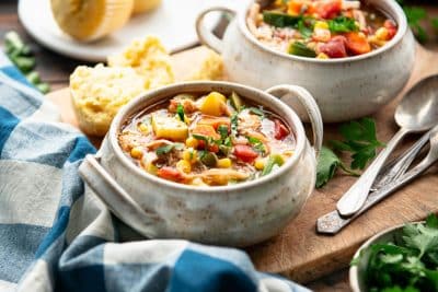 Turkey Vegetable Soup - The Seasoned Mom
