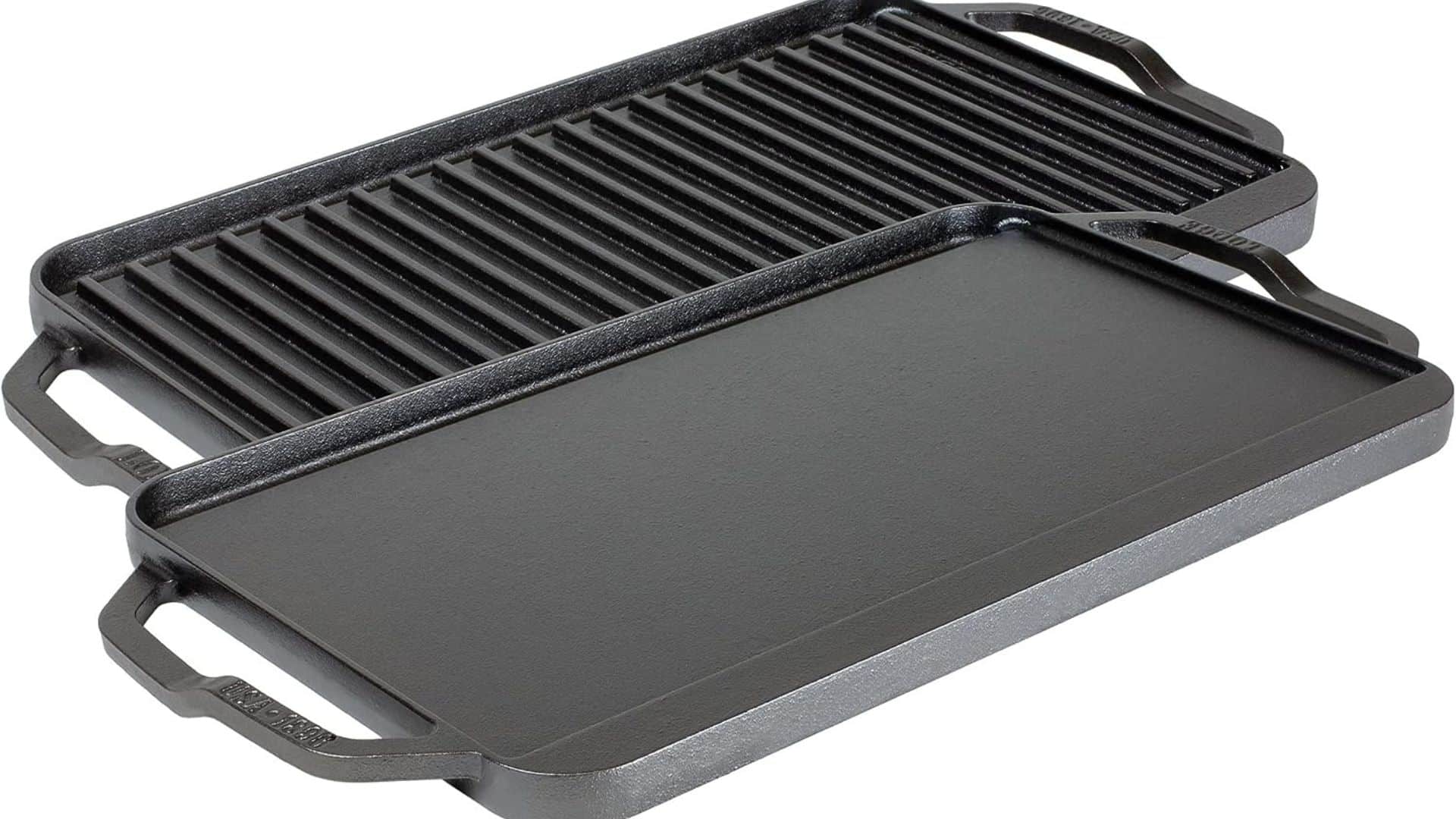 The best cast iron griddles: Lodge reversible 