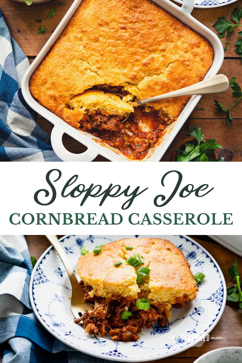 Sloppy Joe Cornbread Casserole - The Seasoned Mom