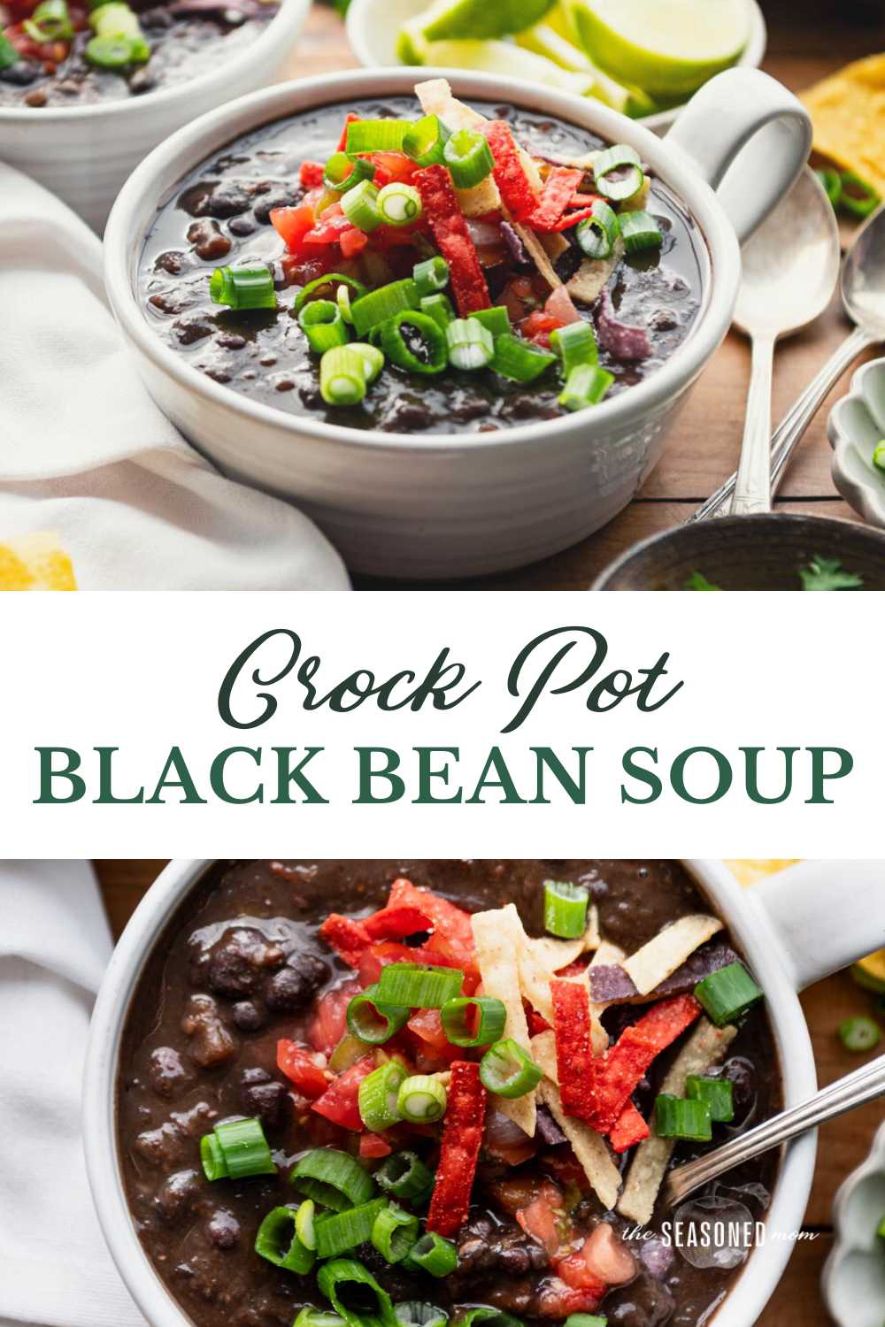 Crock Pot Black Bean Soup Recipe - The Seasoned Mom