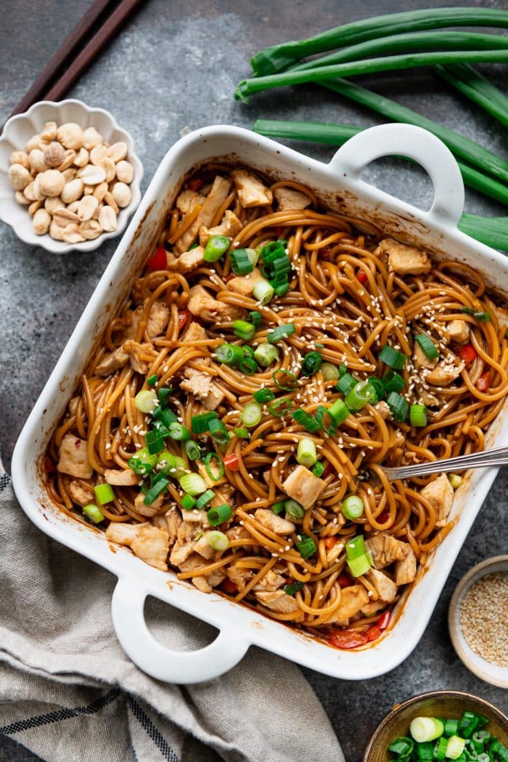 DumpandBake Sesame Chicken Noodles The Seasoned Mom