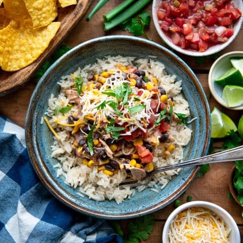 Fiesta Crockpot Chicken - The Seasoned Mom